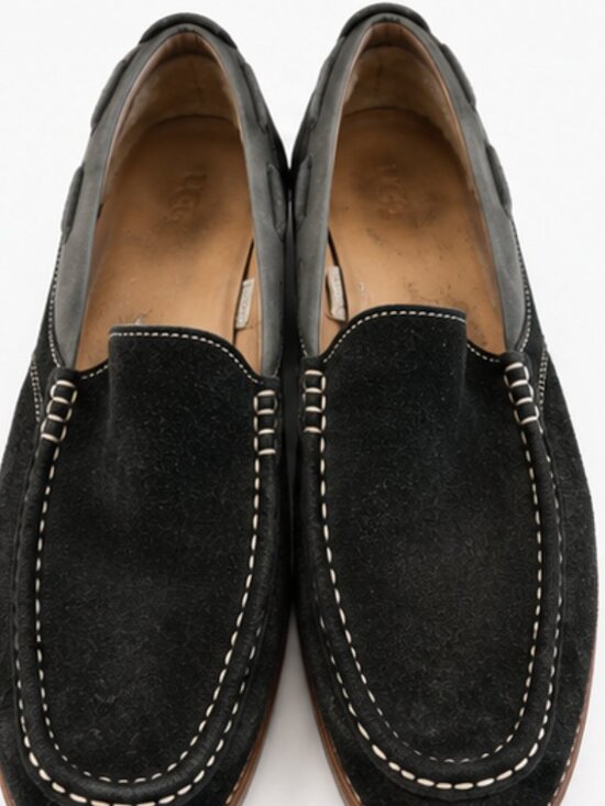 UGG Ballard Black Suede Sheepskin Loafers Men\'s US 10 EU 43 Slip On Casual Shoes main image 5